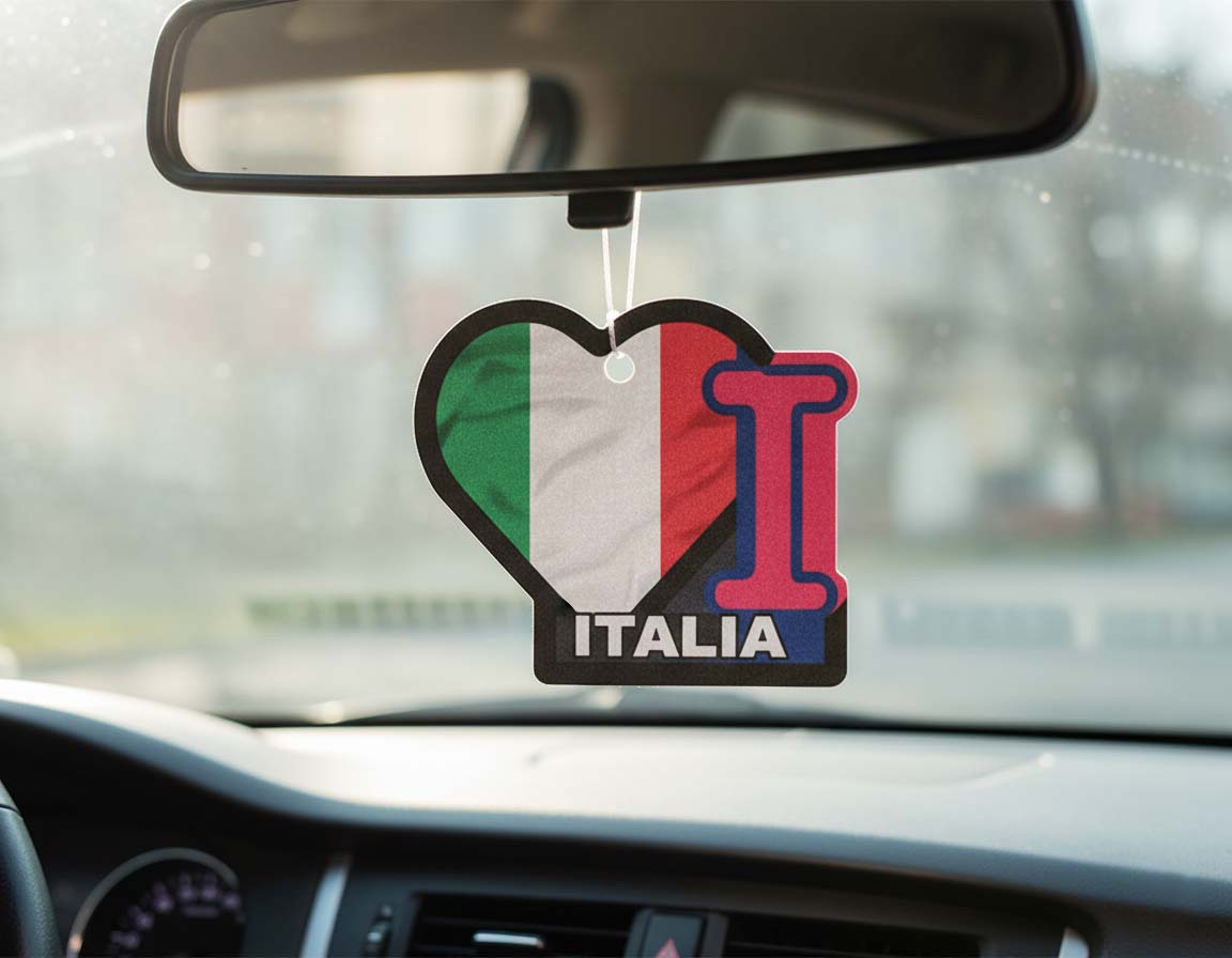 Profumatore per auto a forma di cuore in carta